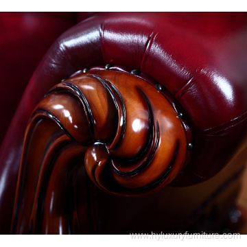 royal Dubai luxury genuine leather living room sofa